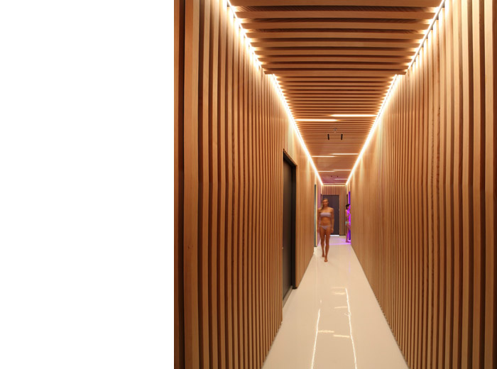 halsa health spa architectural designed hallway image