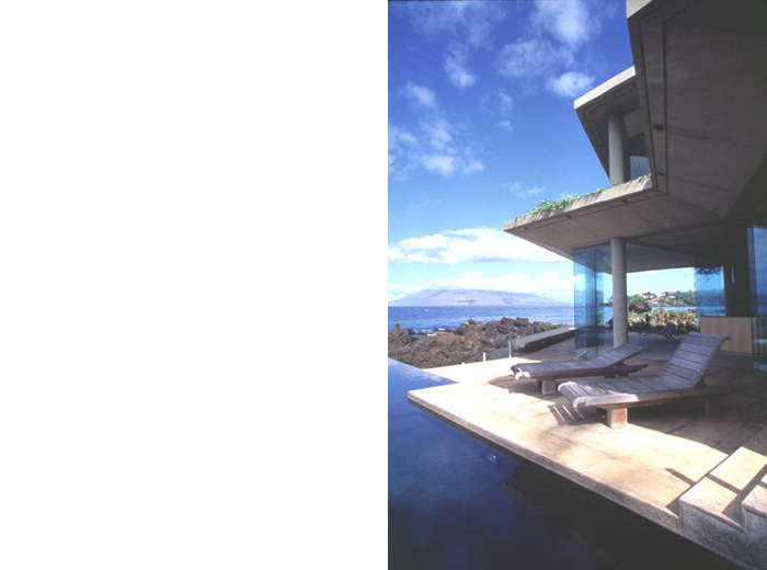 Makena House modern architecture infinity pool
