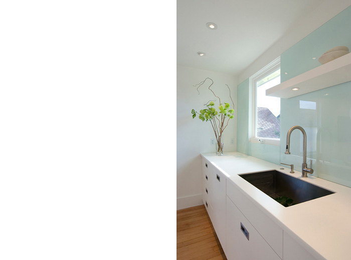 East Vancouver home custom renovation architecture and interior design of kitchen sink and window